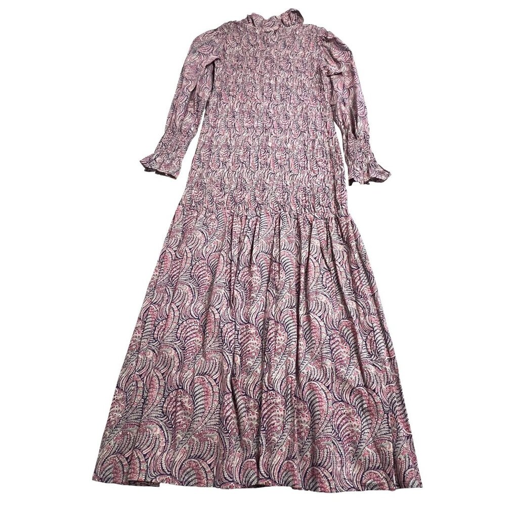 Maria de la Orden Aleria Long Dress in Pink - Picture 3 of 4